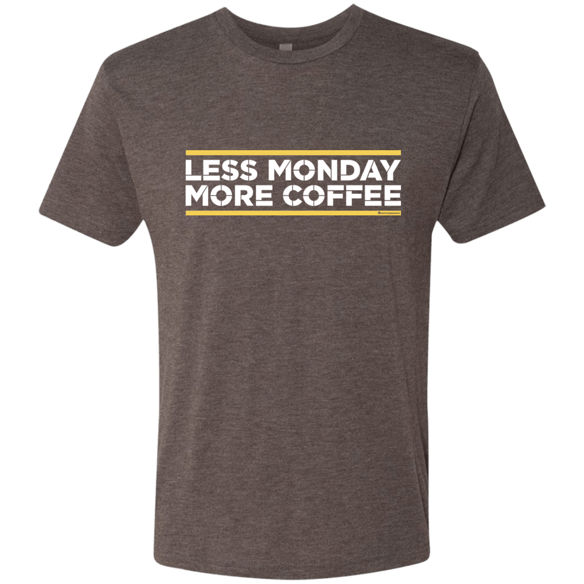 T-Shirts Macchiato / Small Less Monday More Coffee Men's Triblend T-Shirt