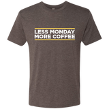 T-Shirts Macchiato / Small Less Monday More Coffee Men's Triblend T-Shirt