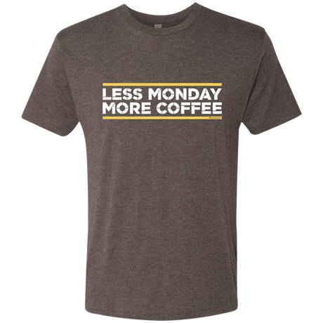 T-Shirts Macchiato / Small Less Monday More Coffee Men's Triblend T-Shirt