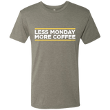 T-Shirts Venetian Grey / Small Less Monday More Coffee Men's Triblend T-Shirt