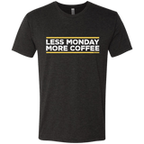 T-Shirts Vintage Black / Small Less Monday More Coffee Men's Triblend T-Shirt