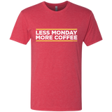 T-Shirts Vintage Red / Small Less Monday More Coffee Men's Triblend T-Shirt