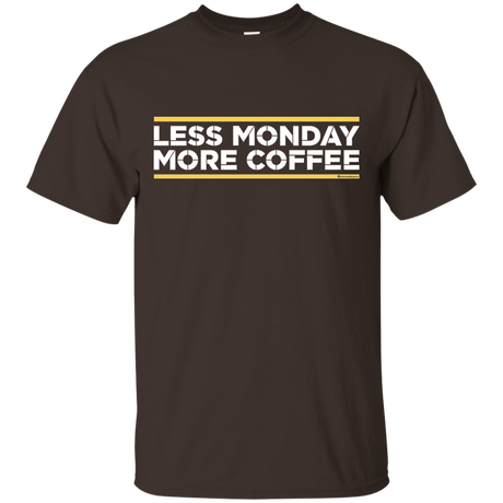 T-Shirts Dark Chocolate / Small Less Monday More Coffee T-Shirt