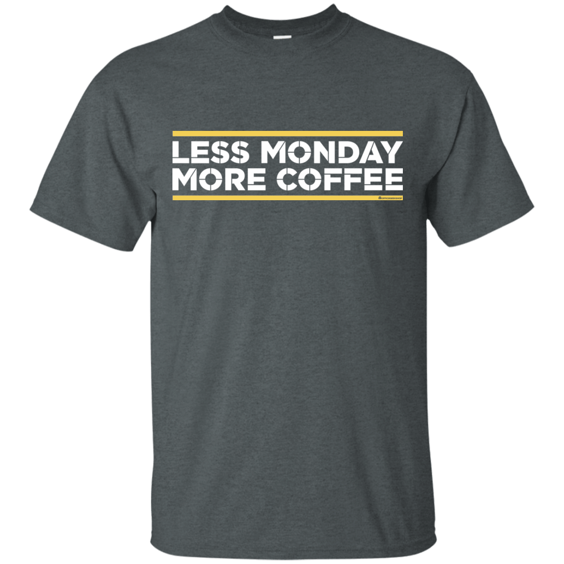 T-Shirts Dark Heather / Small Less Monday More Coffee T-Shirt