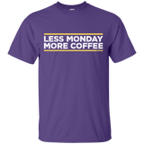 T-Shirts Purple / Small Less Monday More Coffee T-Shirt