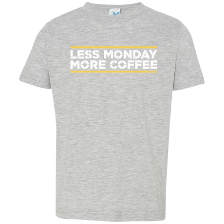 T-Shirts Heather Grey / 2T Less Monday More Coffee Toddler Premium T-Shirt