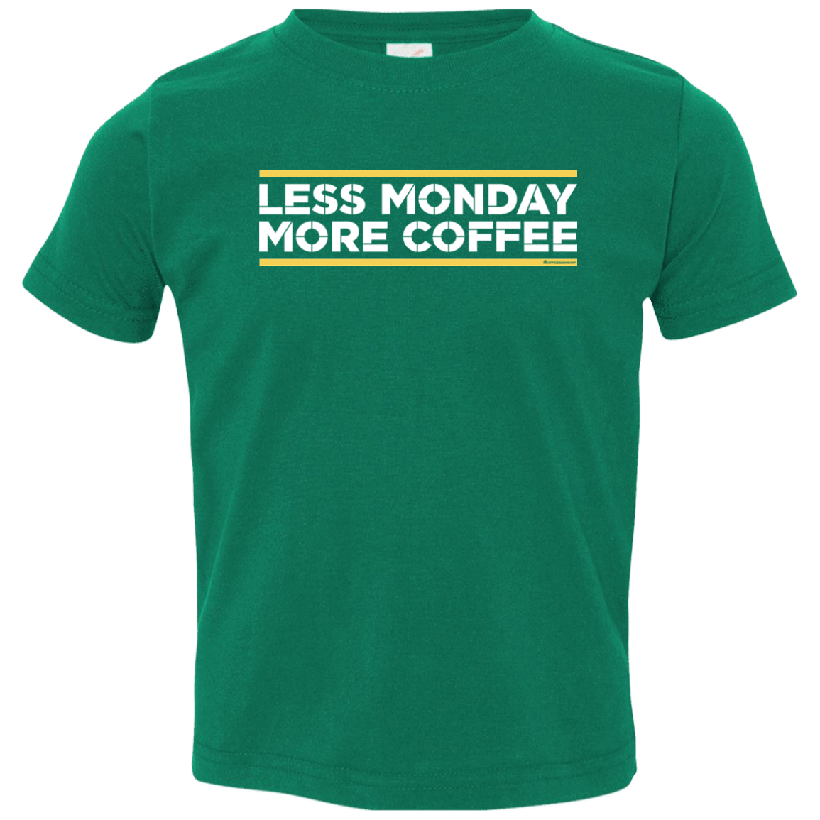 T-Shirts Kelly / 2T Less Monday More Coffee Toddler Premium T-Shirt