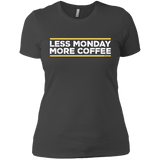 T-Shirts Heavy Metal / X-Small Less Monday More Coffee Women's Premium T-Shirt