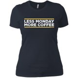 T-Shirts Indigo / X-Small Less Monday More Coffee Women's Premium T-Shirt