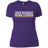T-Shirts Purple Rush/ / X-Small Less Monday More Coffee Women's Premium T-Shirt