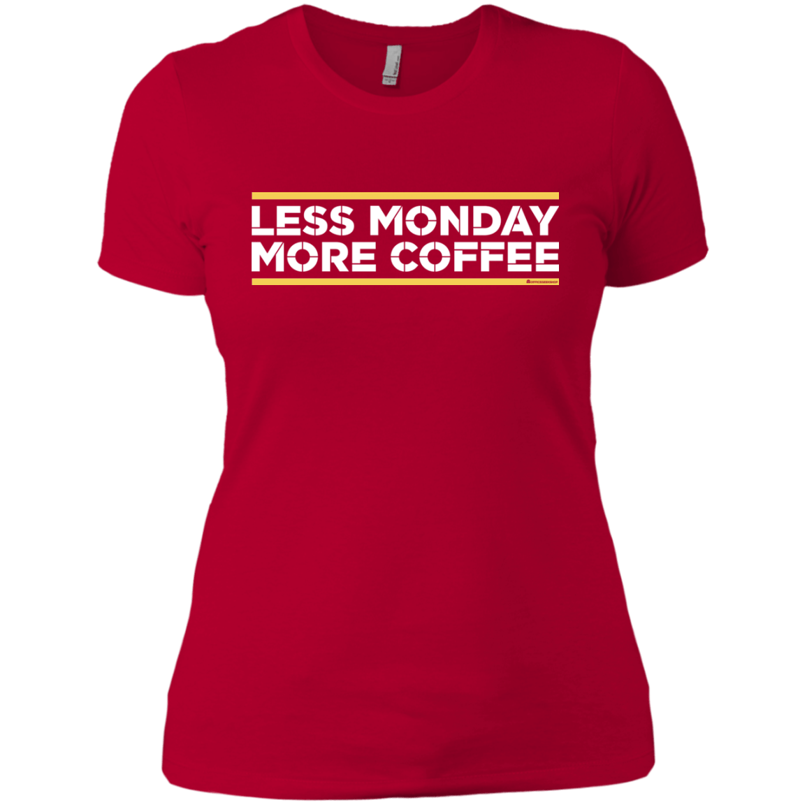 T-Shirts Red / X-Small Less Monday More Coffee Women's Premium T-Shirt