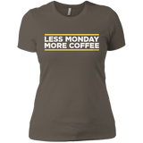 T-Shirts Warm Grey / X-Small Less Monday More Coffee Women's Premium T-Shirt