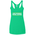 T-Shirts Envy / X-Small Less Monday More Coffee Women's Triblend Racerback Tank