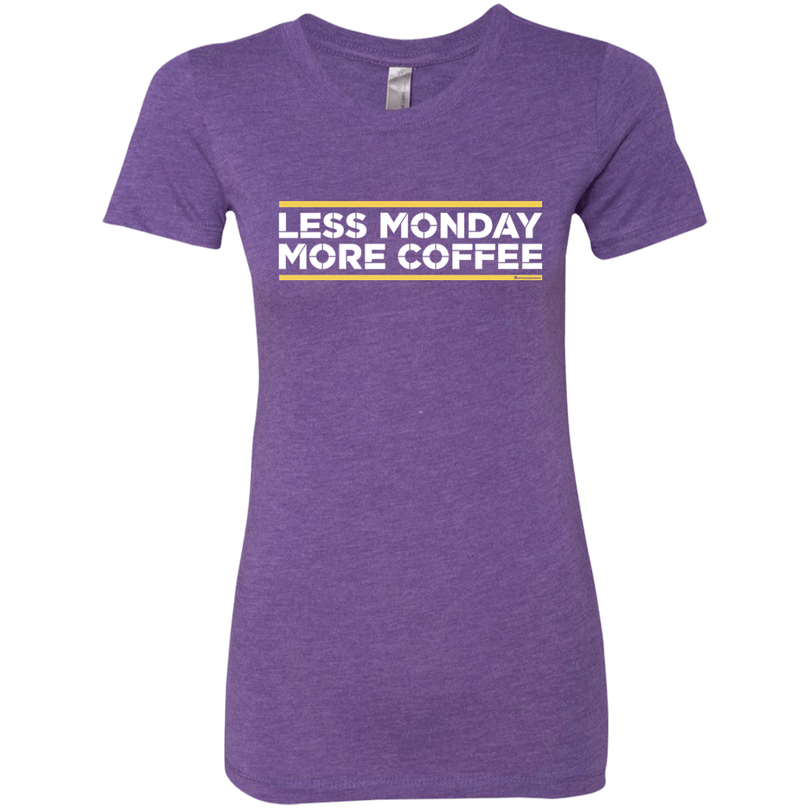 T-Shirts Purple Rush / Small Less Monday More Coffee Women's Triblend T-Shirt