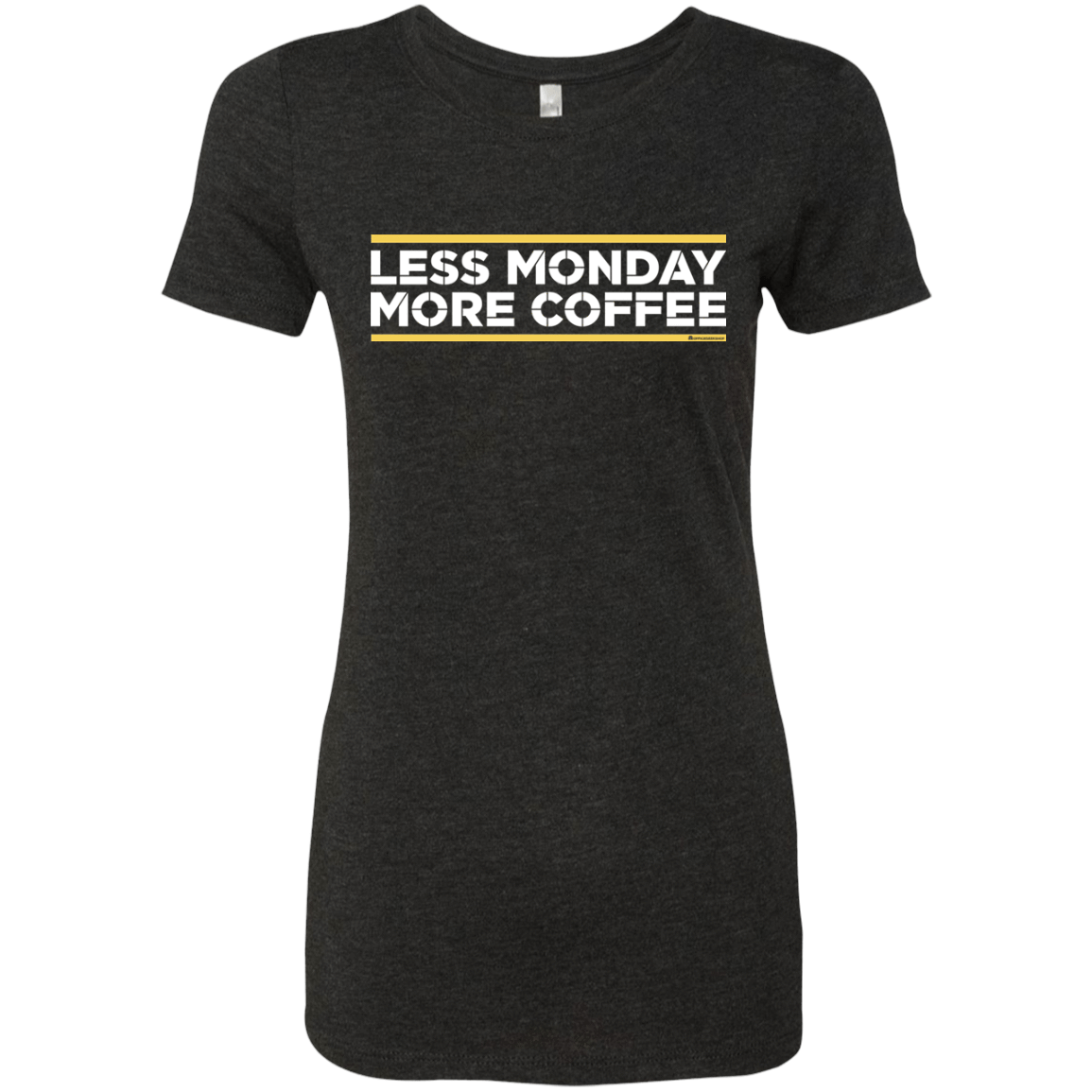 T-Shirts Vintage Black / Small Less Monday More Coffee Women's Triblend T-Shirt
