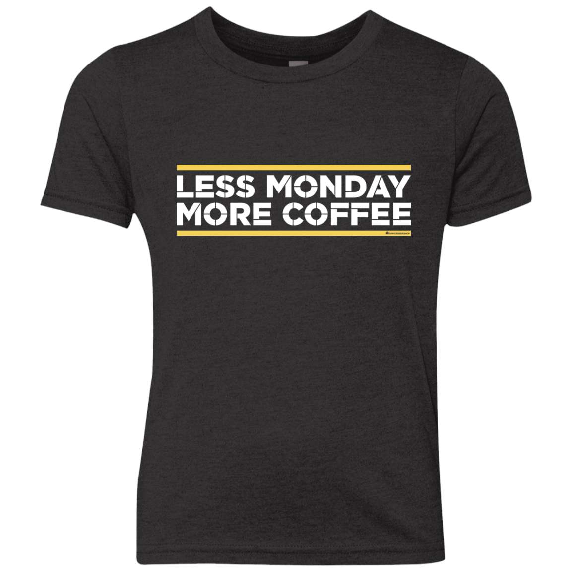 T-Shirts Vintage Black / YXS Less Monday More Coffee Youth Triblend T-Shirt