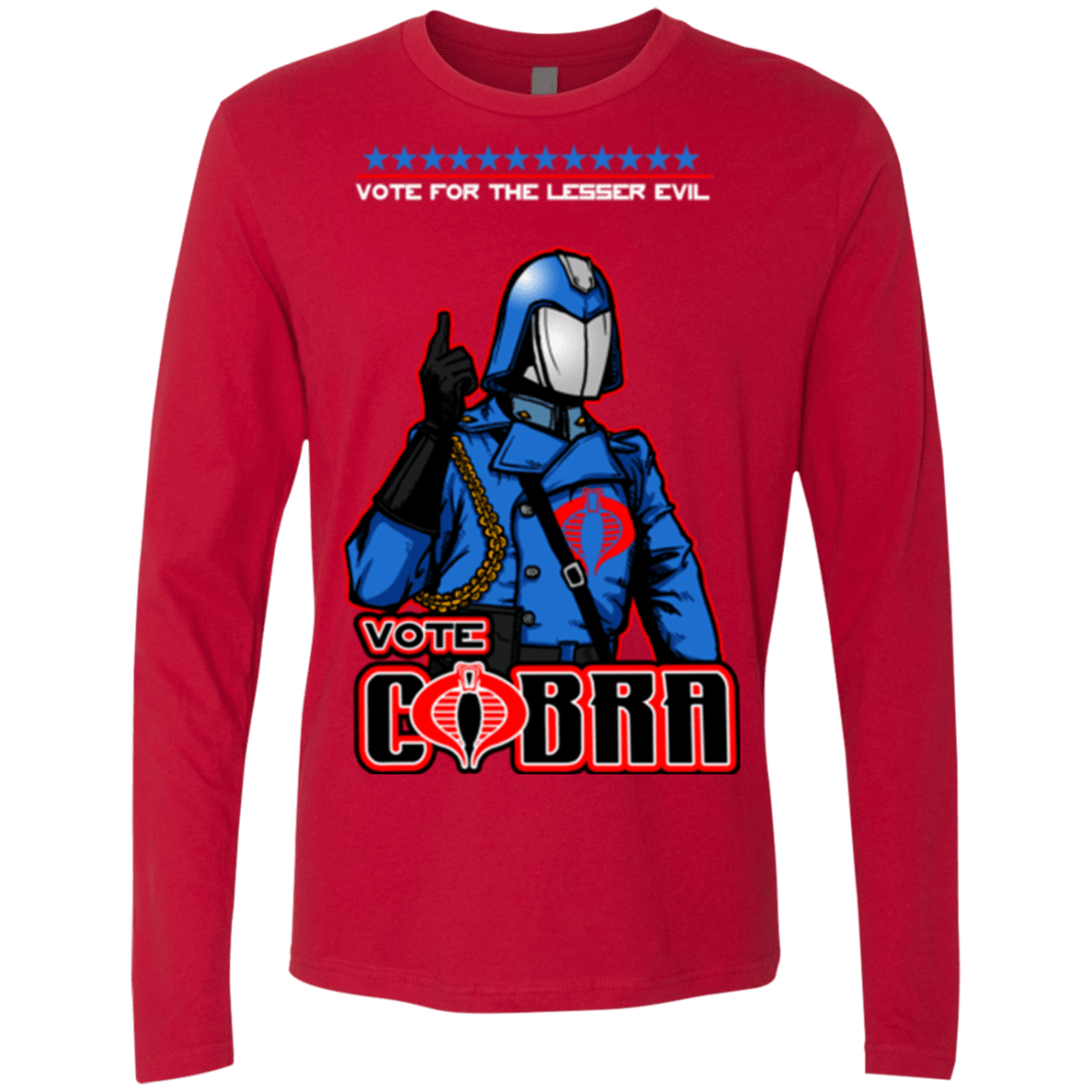 T-Shirts Red / Small Lesser Evil Men's Premium Long Sleeve