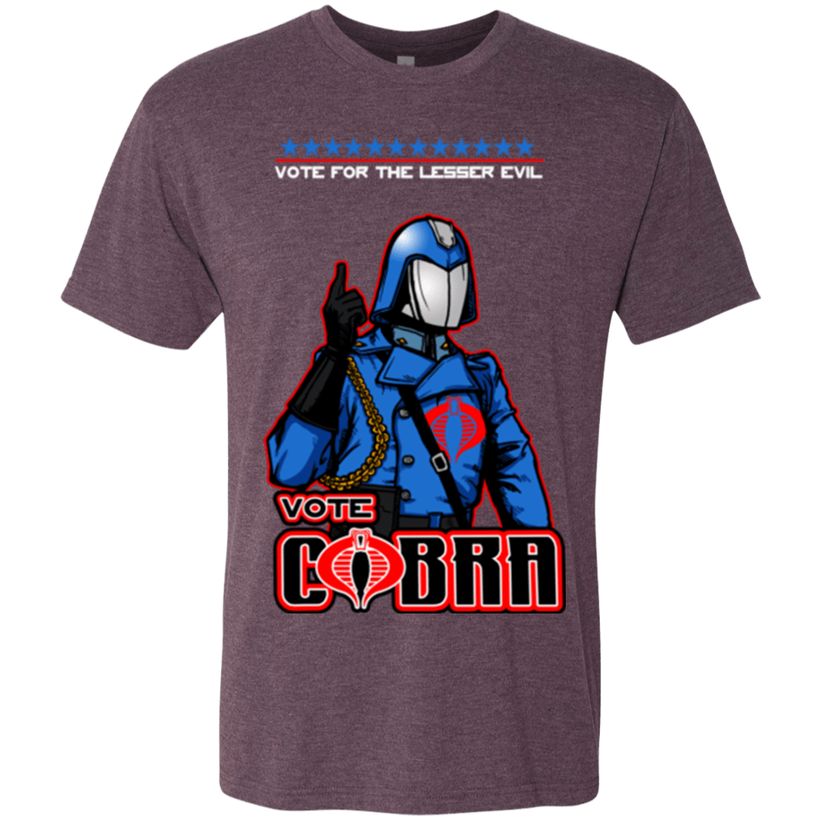 T-Shirts Vintage Purple / Small Lesser Evil Men's Triblend T-Shirt