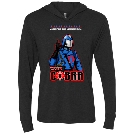 T-Shirts Vintage Black / X-Small Lesser Evil Triblend Long Sleeve Hoodie Tee