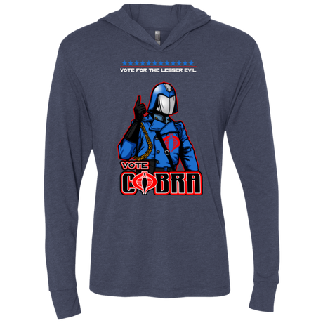 T-Shirts Vintage Navy / X-Small Lesser Evil Triblend Long Sleeve Hoodie Tee