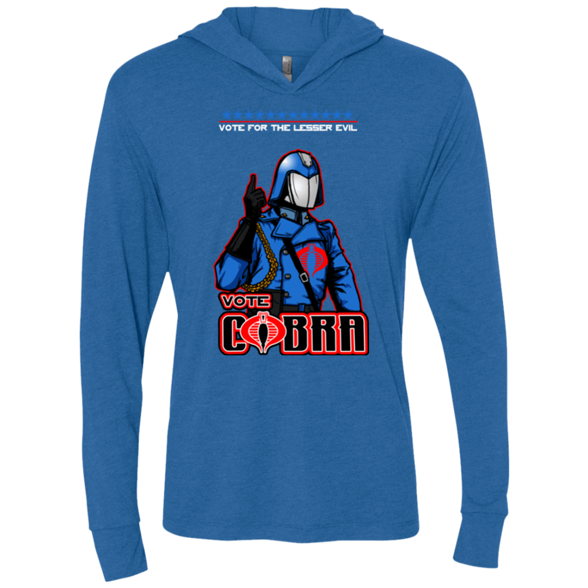 T-Shirts Vintage Royal / X-Small Lesser Evil Triblend Long Sleeve Hoodie Tee