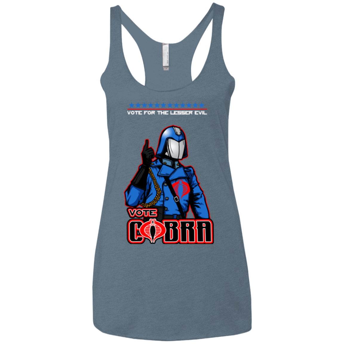 T-Shirts Indigo / X-Small Lesser Evil Women's Triblend Racerback Tank