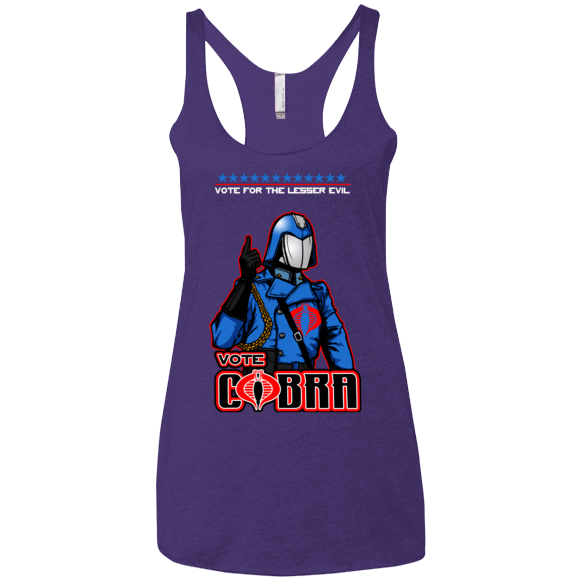 T-Shirts Purple Rush / X-Small Lesser Evil Women's Triblend Racerback Tank