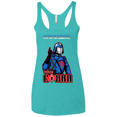 T-Shirts Tahiti Blue / X-Small Lesser Evil Women's Triblend Racerback Tank