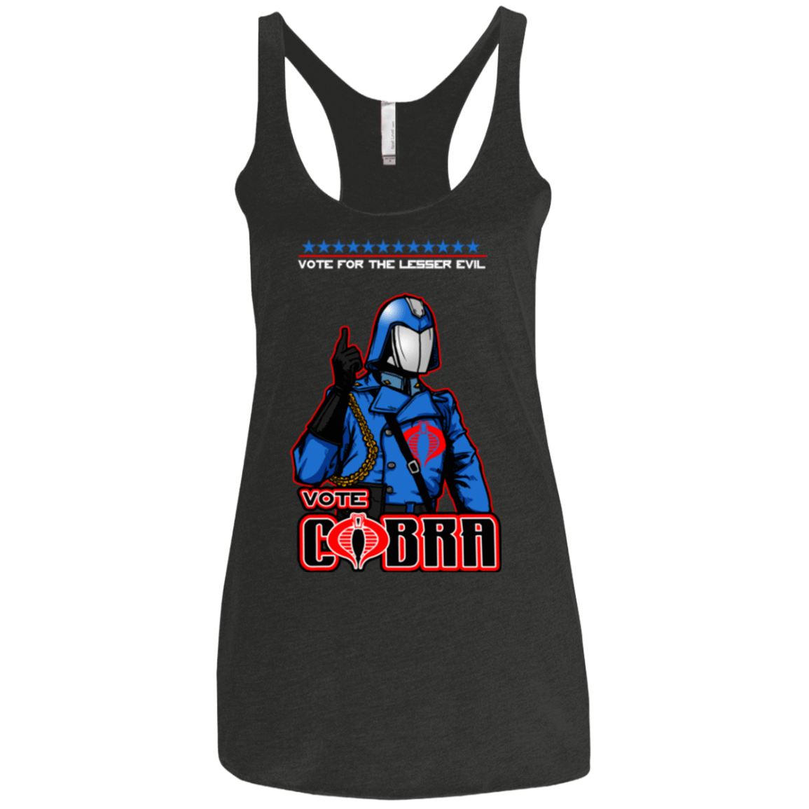 T-Shirts Vintage Black / X-Small Lesser Evil Women's Triblend Racerback Tank