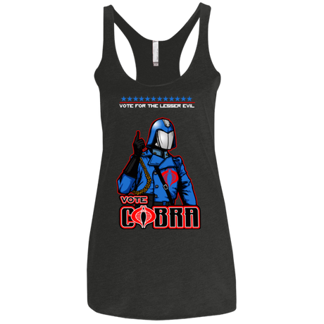 T-Shirts Vintage Black / X-Small Lesser Evil Women's Triblend Racerback Tank