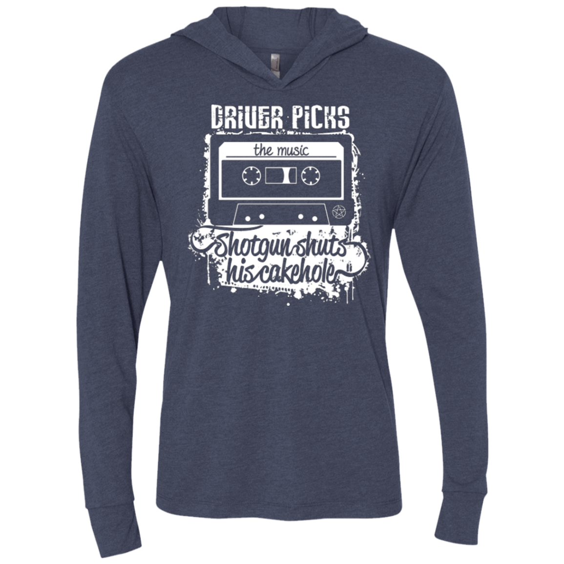 T-Shirts Vintage Navy / X-Small Lessons Triblend Long Sleeve Hoodie Tee