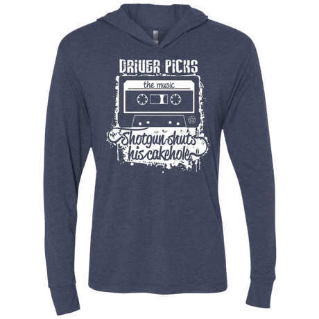 T-Shirts Vintage Navy / X-Small Lessons Triblend Long Sleeve Hoodie Tee