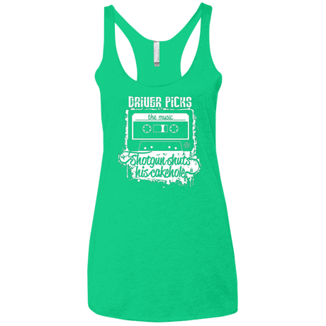 T-Shirts Envy / X-Small Lessons Women's Triblend Racerback Tank
