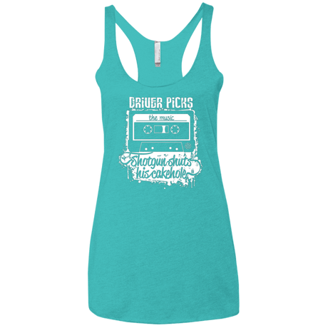 T-Shirts Tahiti Blue / X-Small Lessons Women's Triblend Racerback Tank