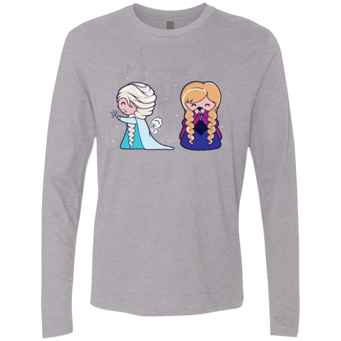 T-Shirts Heather Grey / Small Let it Go fart Men's Premium Long Sleeve