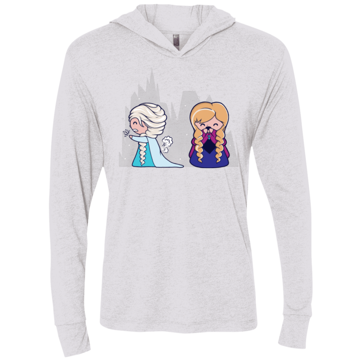 T-Shirts Heather White / X-Small Let it Go fart Triblend Long Sleeve Hoodie Tee