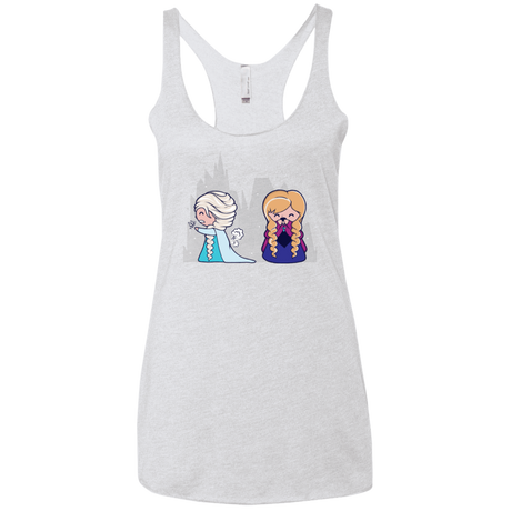 T-Shirts Heather White / X-Small Let it Go fart Women's Triblend Racerback Tank