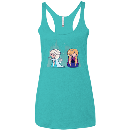 T-Shirts Tahiti Blue / X-Small Let it Go fart Women's Triblend Racerback Tank