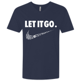 T-Shirts Midnight Navy / X-Small Let It Go Men's Premium V-Neck