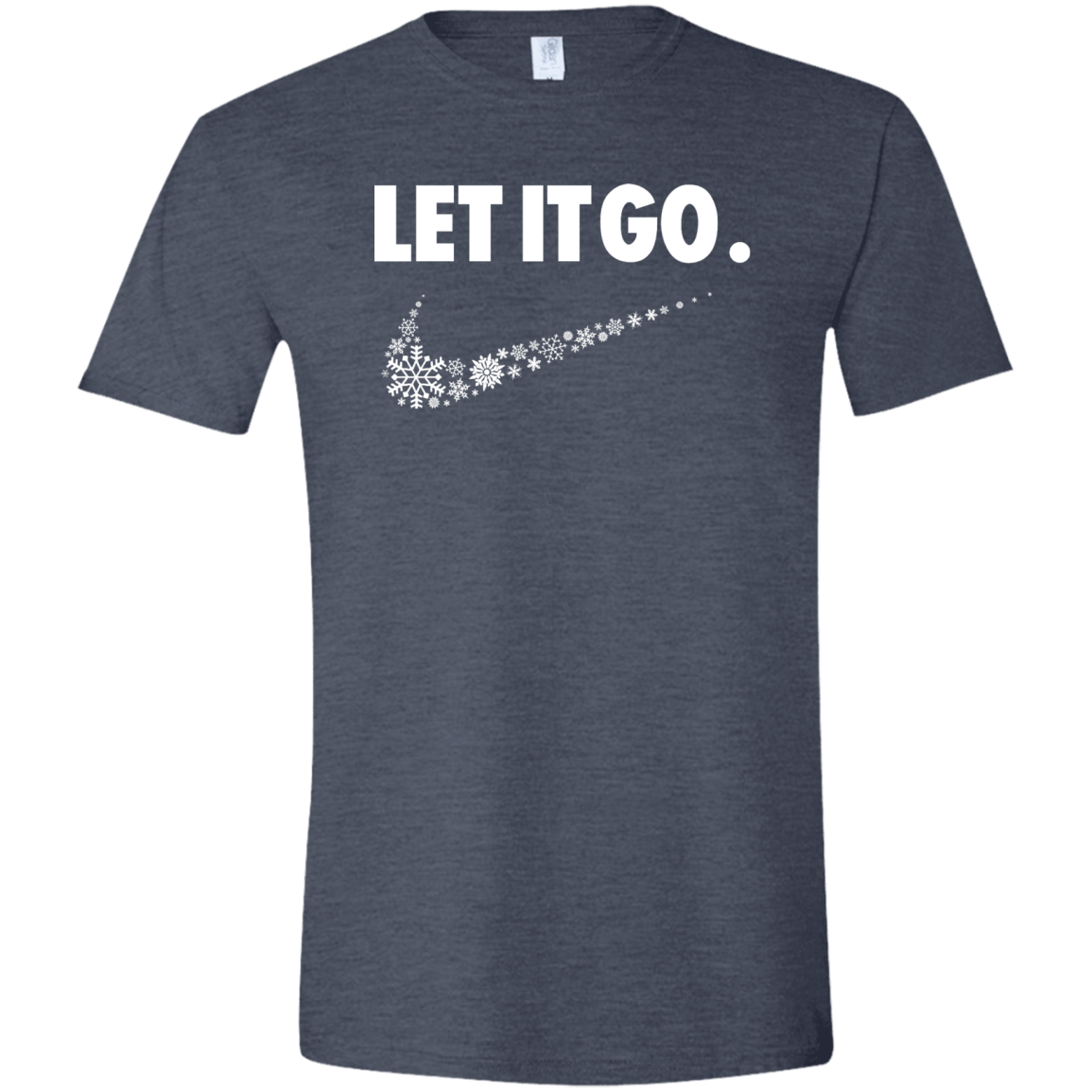 T-Shirts Heather Navy / S Let It Go Men's Semi-Fitted Softstyle