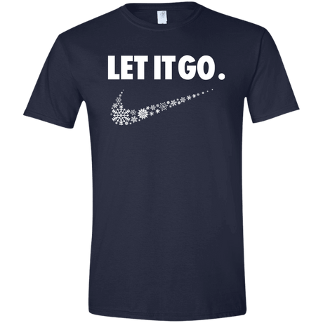 T-Shirts Navy / X-Small Let It Go Men's Semi-Fitted Softstyle