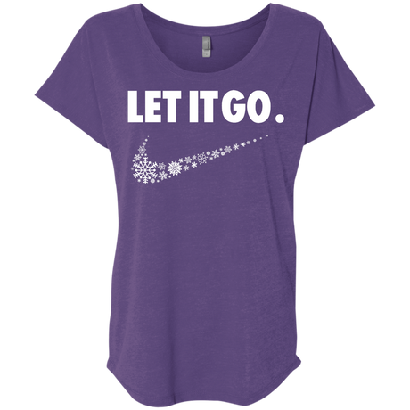 T-Shirts Purple Rush / X-Small Let It Go Triblend Dolman Sleeve
