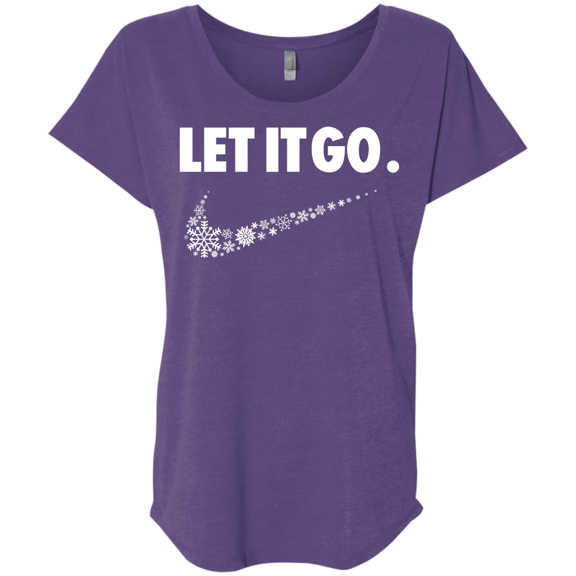 T-Shirts Purple Rush / X-Small Let It Go Triblend Dolman Sleeve