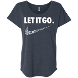 T-Shirts Vintage Navy / X-Small Let It Go Triblend Dolman Sleeve