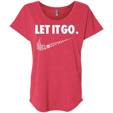 T-Shirts Vintage Red / X-Small Let It Go Triblend Dolman Sleeve