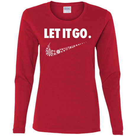 T-Shirts Red / S Let It Go Women's Long Sleeve T-Shirt