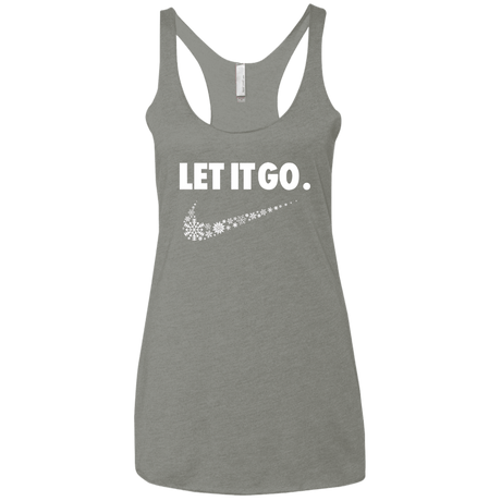 T-Shirts Venetian Grey / X-Small Let It Go Women's Triblend Racerback Tank