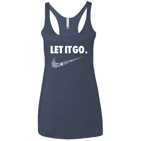 T-Shirts Vintage Navy / X-Small Let It Go Women's Triblend Racerback Tank