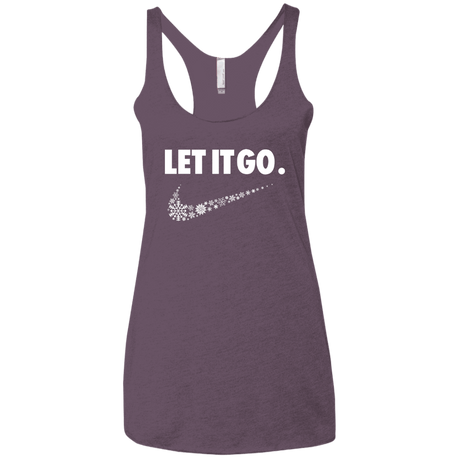 T-Shirts Vintage Purple / X-Small Let It Go Women's Triblend Racerback Tank