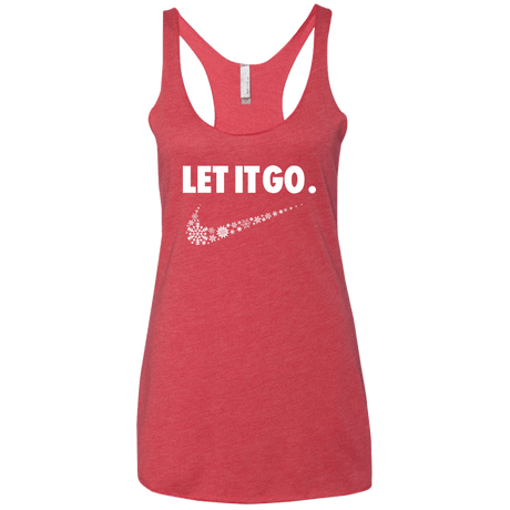 T-Shirts Vintage Red / X-Small Let It Go Women's Triblend Racerback Tank